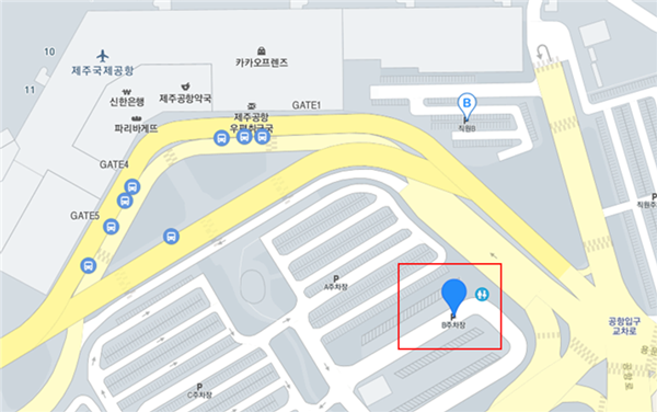 제주국제공항 탑승장소 지도